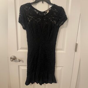 Elegant Black Lace Dress